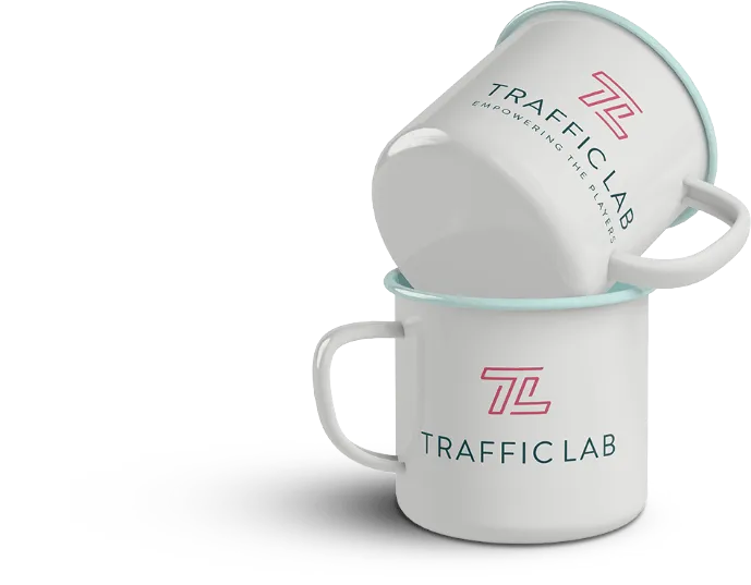 Traffic Lab branded cups